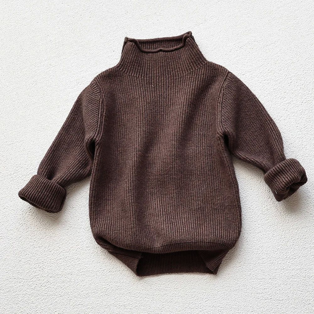 Chandail d'automne pour enfants Col roulé Garçon Pullover