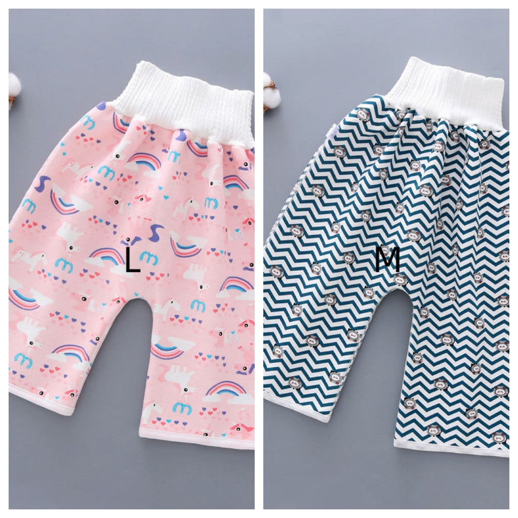 Imperméable Pantalon d'entraînement Urine Bébé Garçons et Filles Nuit Urine Lavable Couche