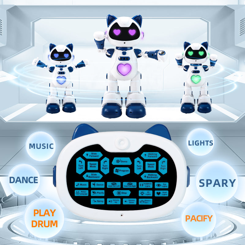 Programmation intelligente Gesture Induction Robot Spray Lampe Respirante Cool Jouets pour enfants