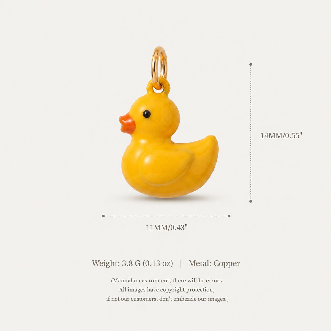 Mignon petit ours et canard bâtiment pendentif ornement