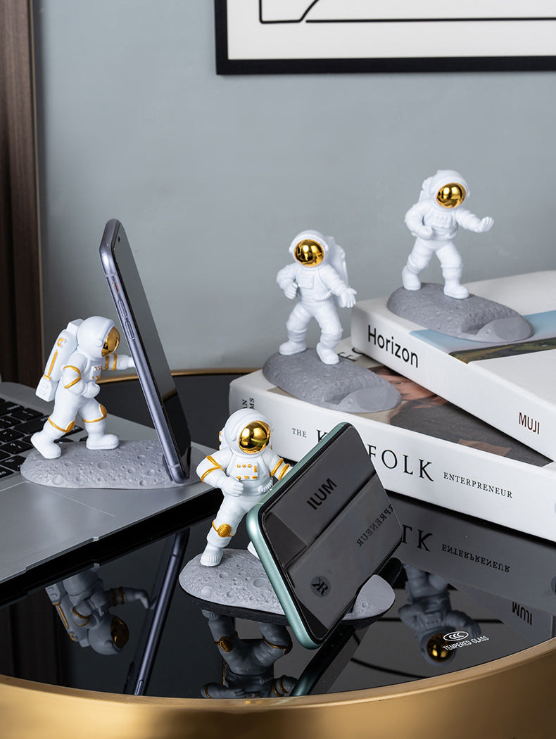 Astronaute Décoration Spaceman Support de téléphone portable Lazy Binge-watching Tool