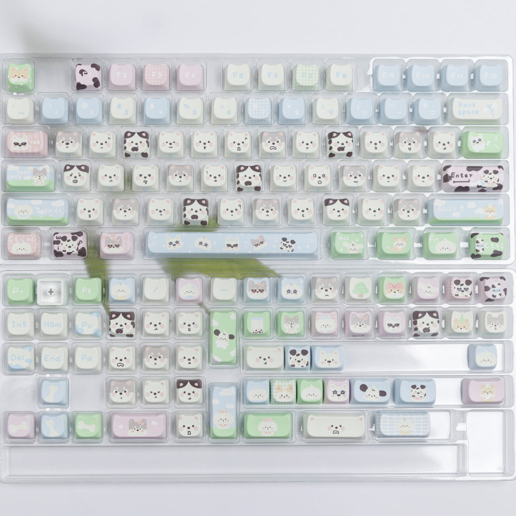 Cute Puppy Chat Complete Set PBT Dye-Sub Keycap