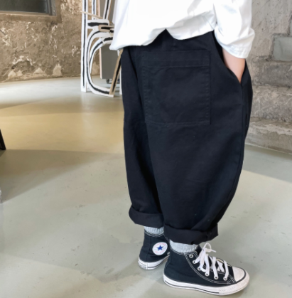 Pantalon casual de poche pour enfants coréens