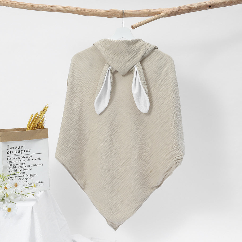 Serviette de bain bébé Pure Cotton Double couche Baignoire à capuche Gauze