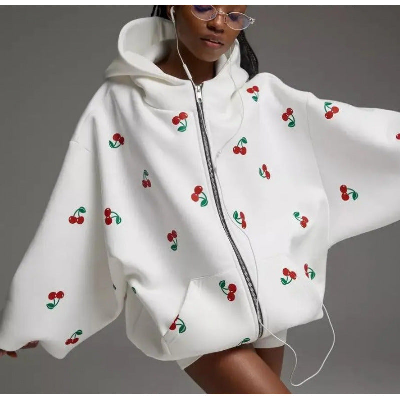 Femmes polyvalentes Hoodie sportive avec impression 3D