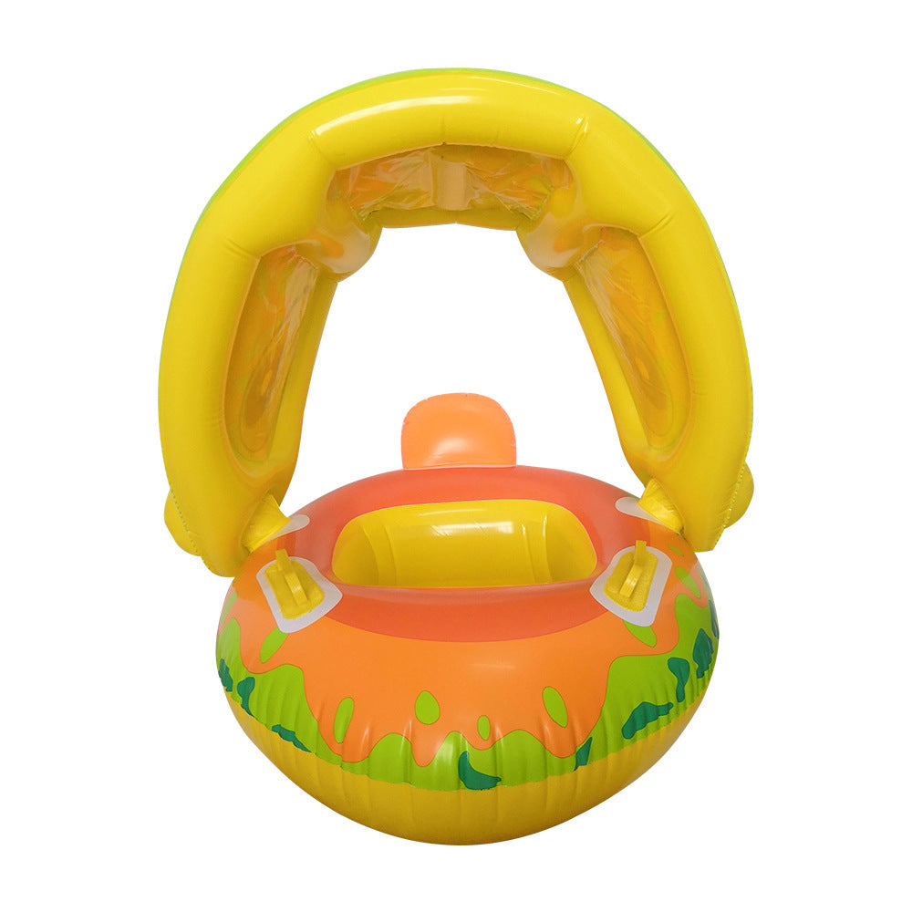 Enfants Bagues de natation Gonflable amovible Canopy Seat Ring Pvc Baby Baignade Chi
