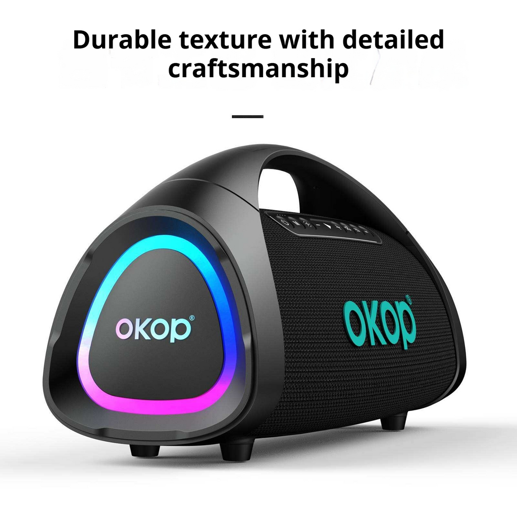 KP-8013 Haut-parleur Bluetooth portable le mieux vendu avec poignée basse lourde subwoofer RGB Ambie