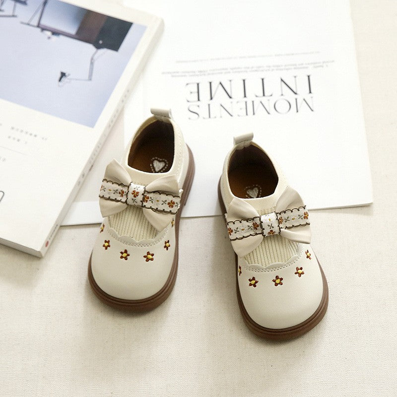 Filles Bow Chaussures plates