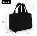 Double ouverture cosmétique sac-noir-1 pièce