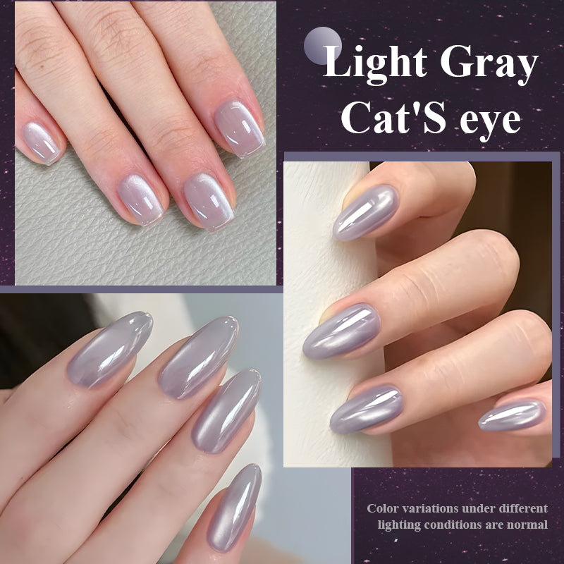 MsRainbow Starry Series Taro Grey Cat Eye Gel polonais 10ml