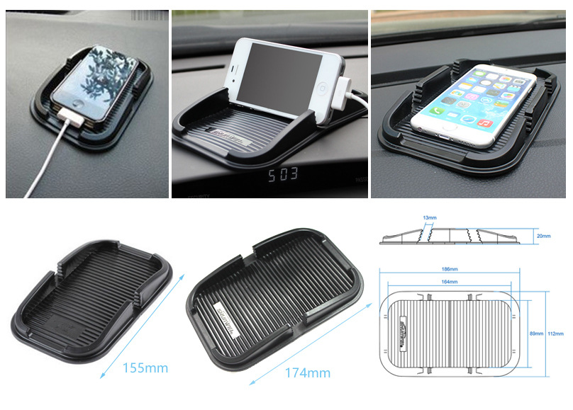 Tapis antidérapant pour téléphone portable de voiture
