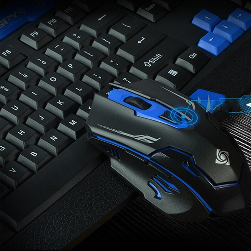 Hk8100 2.4 G sans fil jeu souris de clavier Combo Ergonomie étanche optique pour Pc Lap