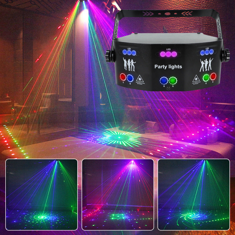 Lumières multicolores KTV Atmosphère Lumières Voix rotative