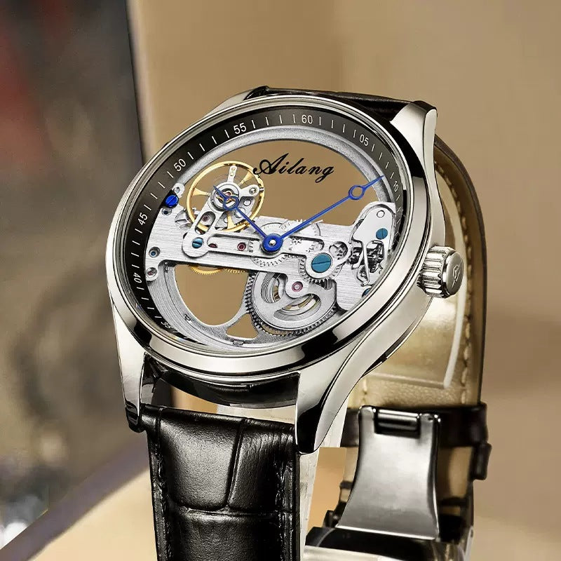 Cheveux de génération automatique de montres mécaniques Hollow