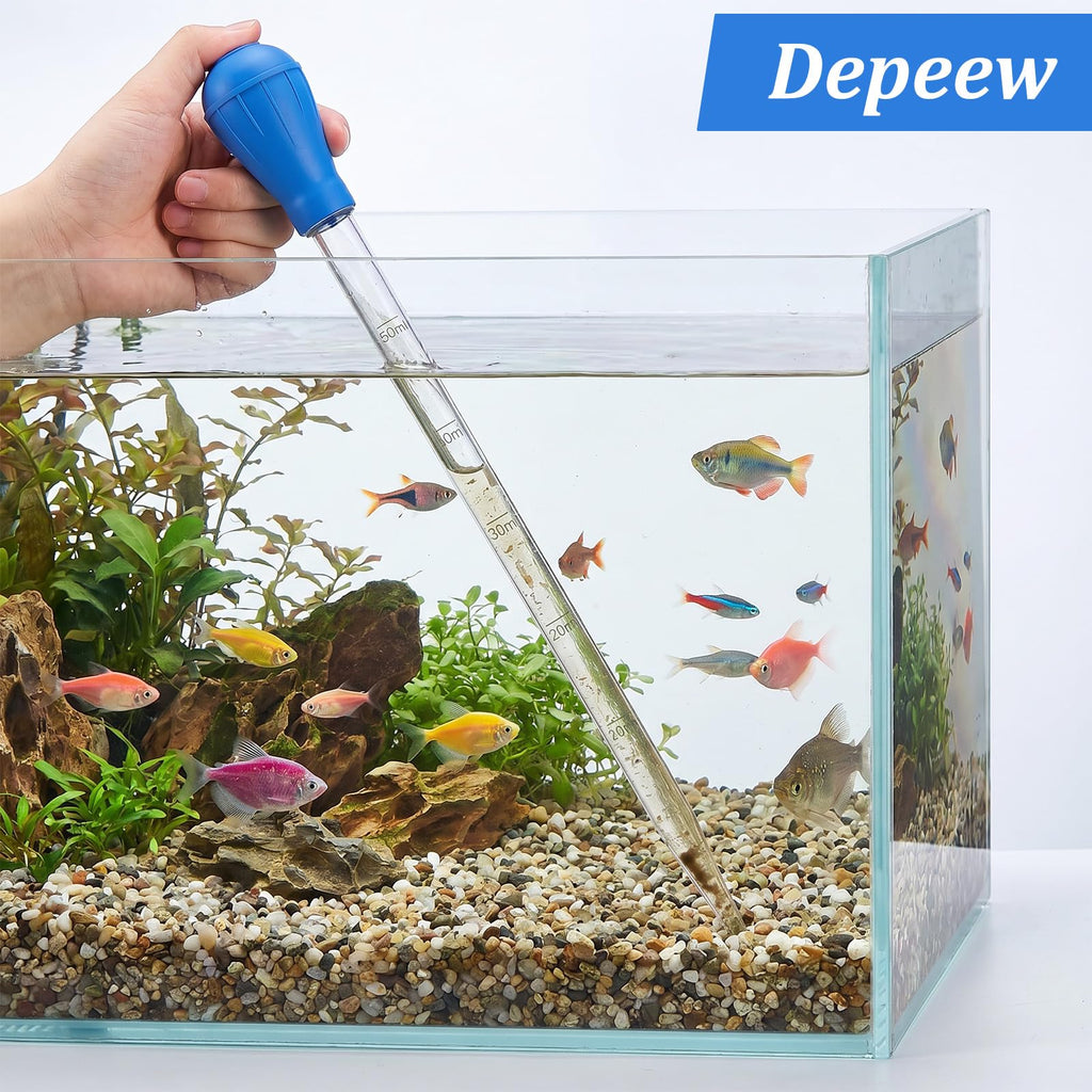 27.7in Extra Long Turkey Baster pour Aquarium 50ml Baster Syringe Aquarium Water Changer Si