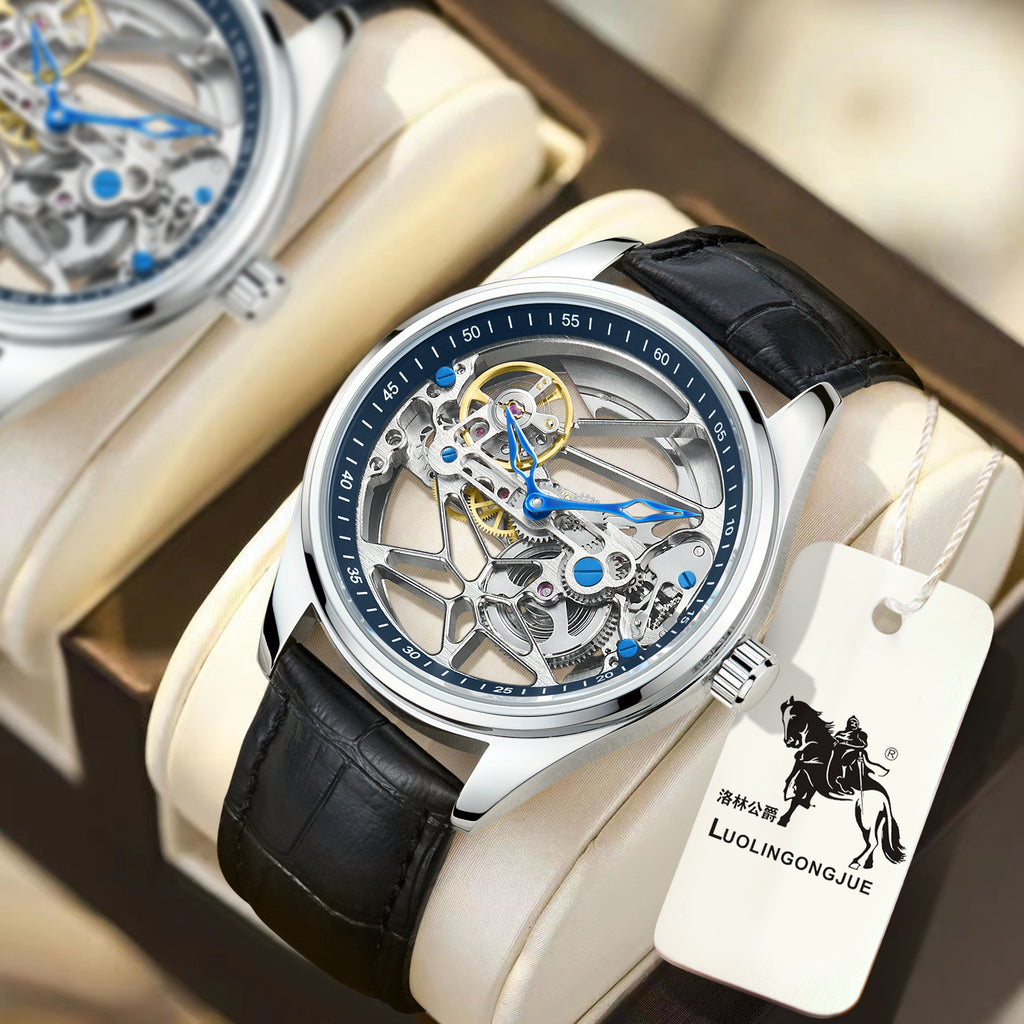 Montre mécanique automatique Hollow double face
