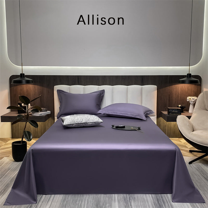 Feuille de lit en coton pur coton monocolore