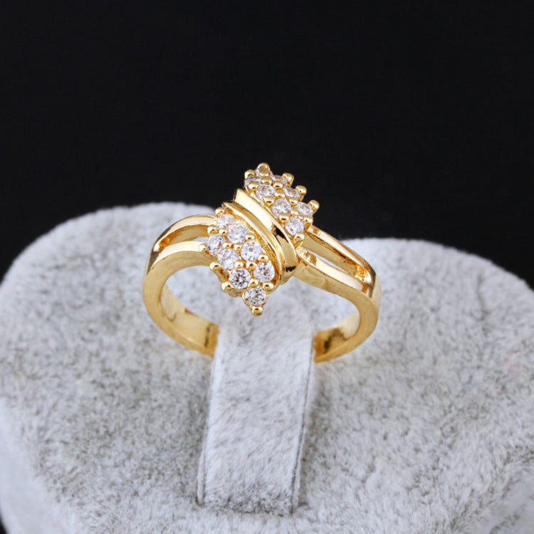 Filles Fashion Coréenne Fashion Zircon Ring