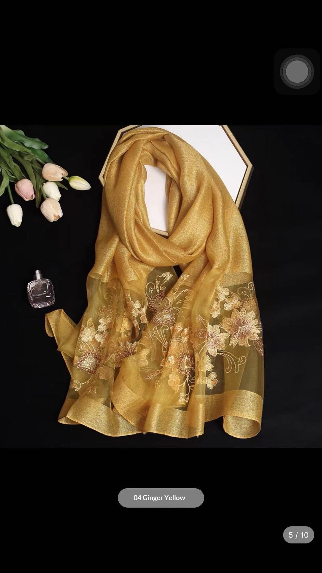 Soie et laine Cheongsam Châle longue écharpe