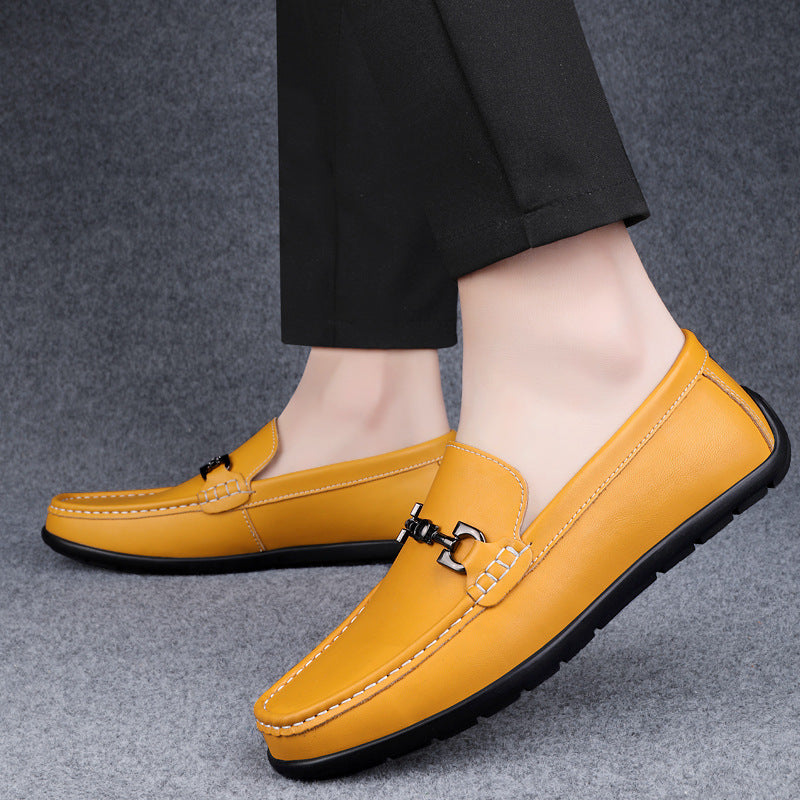 Mocassins occasionnels moussolés de vache pour hommes