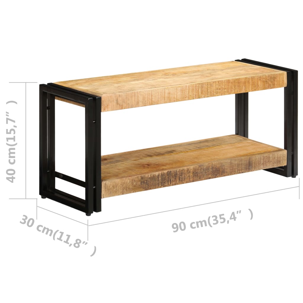 TV armoire 90x bois de mangue massif
