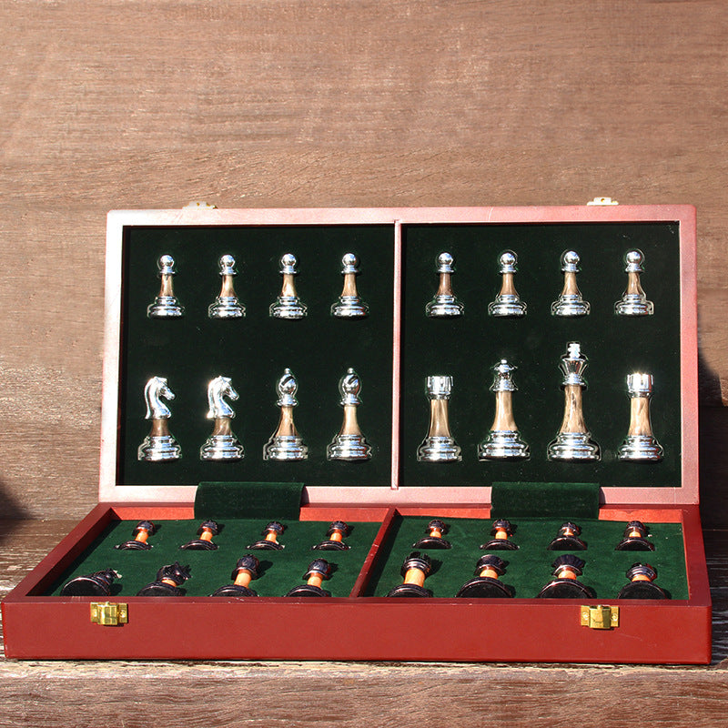 Ensemble d'échecs haut de gamme en métal et acrylique