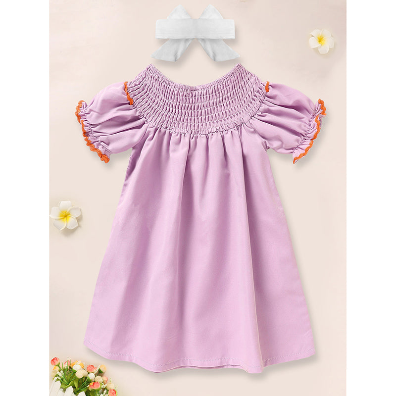 Bébé Bébé Filles Robe d'Halloween Robe de Broderie Ghost avec Robe de Déguisement de Fête du Bandeau