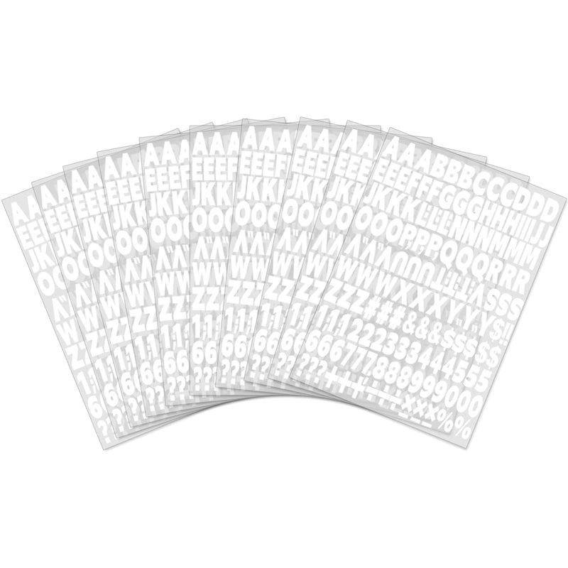 1680pcs Fer sur la chaleur lettres de transfert et nombres Alphabets tissu lettre vinyle bricolage pour Sp