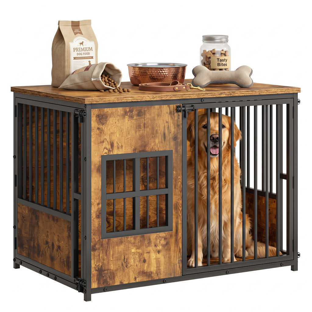 Meubles de caisse de chien en bois