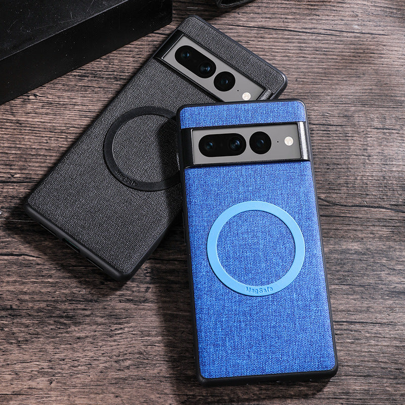 Applicable à l'étui Google Leather Phone Case PIXEL Série Protection tout compris C