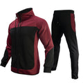 Mode homme Trendy Marque Contraste Couleur Sweatshirt Pantalons Ensemble deux pièces