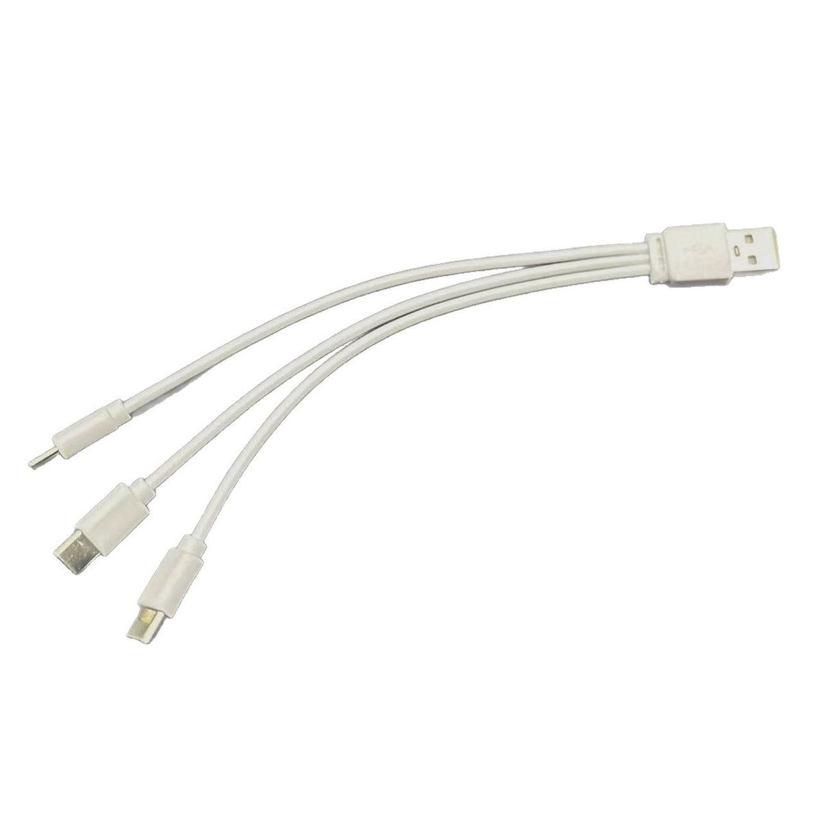 USB to Three Type-C Charging Cable 3-in-1 Data Cable PVC Lithium Battery Pack