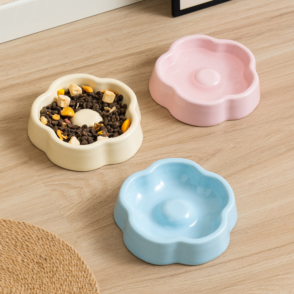 Boule d'animaux de compagnie en céramique de couleur macaron