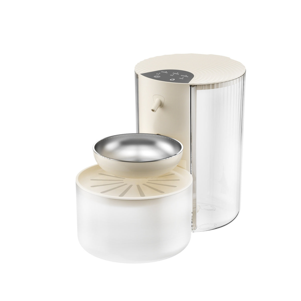 Smart Constante-Température 3L Fontaine d'eau pour animaux avec séparation de l'eau propre et rinçage Mec