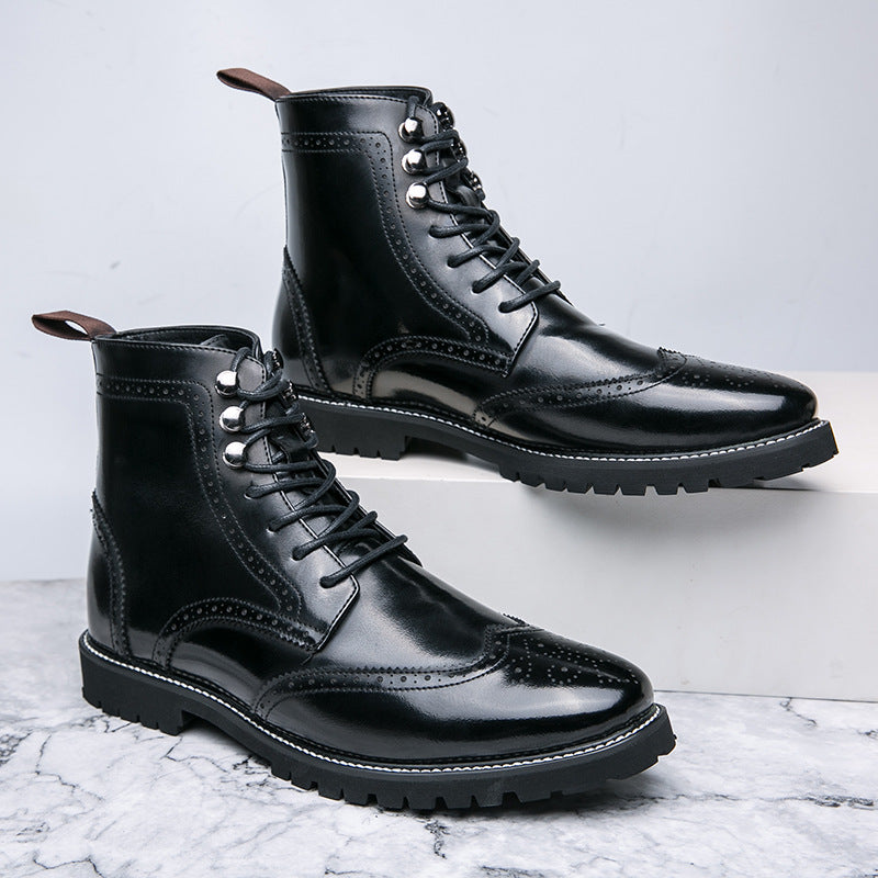 Extérieur Dentelle Haut Mode Martin Bottes