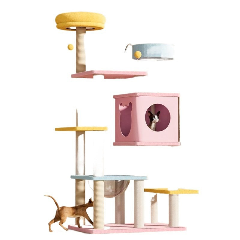 Cat Climbing Frame Cat Bed and Cat Tree All in One Large Cat Tower