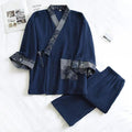Pajamas de coton minimaliste de style japonais Gauze pour hommes