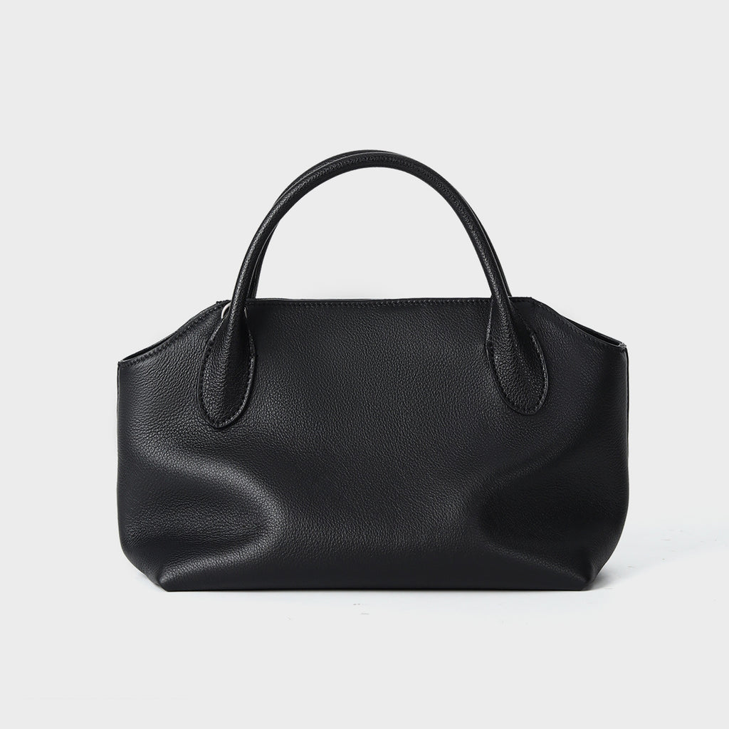 Sac à main en cuir véritable de luxe léger d'été avec une poignée courte fabriquée à partir de la vache à grains supérieurs