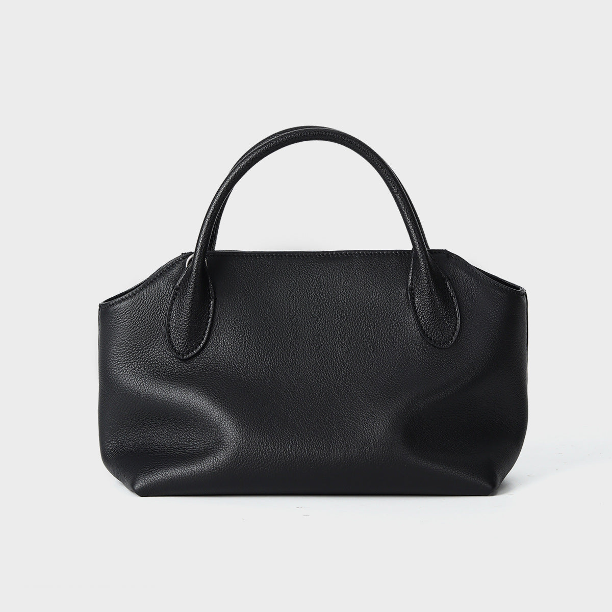 Sac à main en cuir véritable de luxe léger d'été avec une poignée courte fabriquée à partir de la vache à grains supérieurs