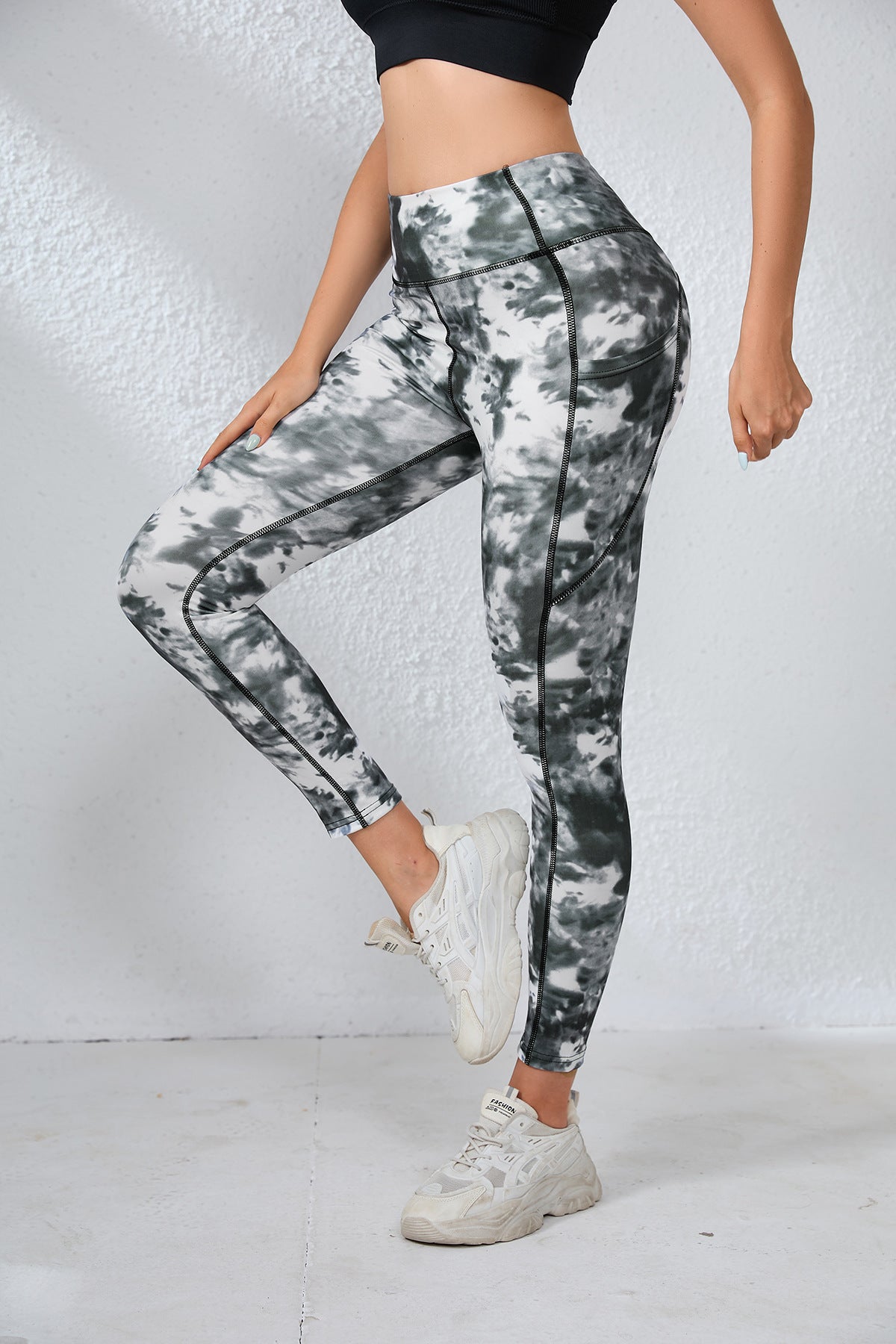 Pantalon de yoga Leggings haute vitesse de vente chaude Fitness Européen et américain impression numérique B