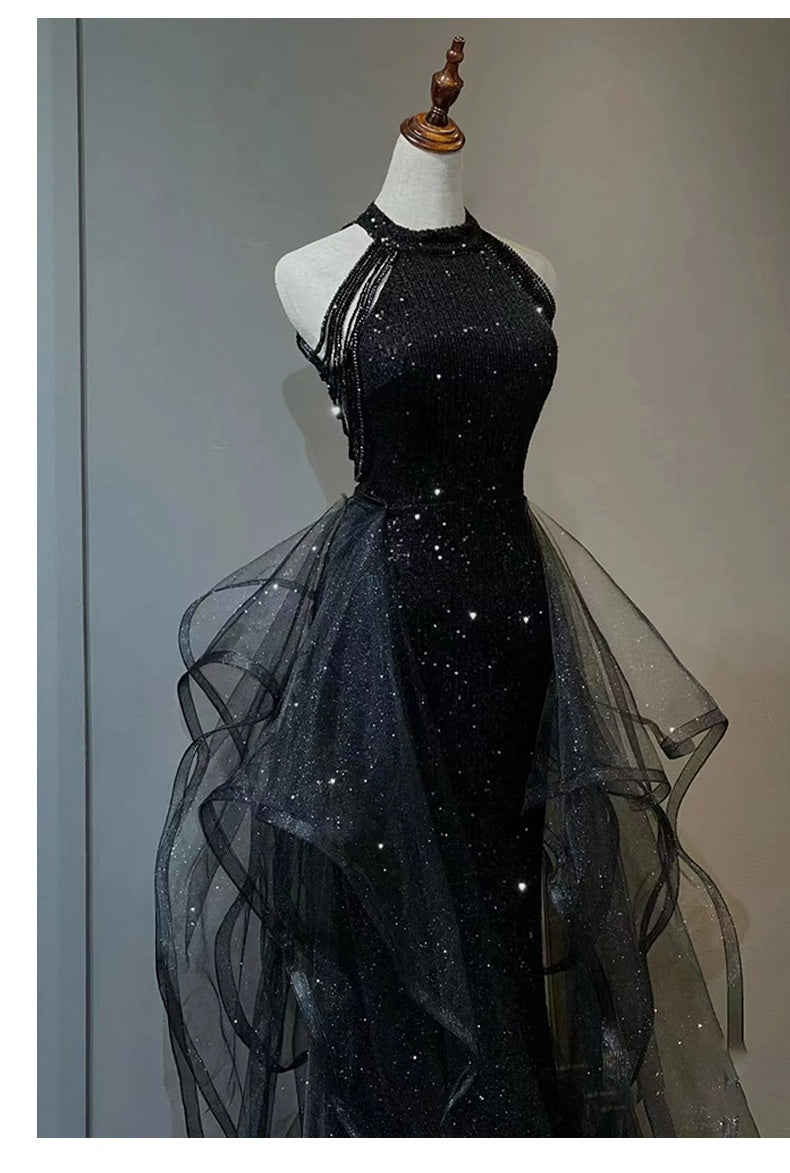 Robe de soirée noire pour femmes