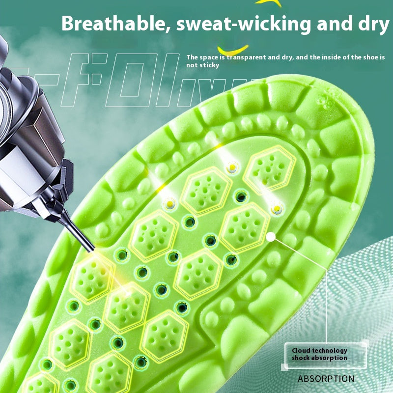 Pu Air Cushion Shock Absorption Massage épais Sweat Respirant Absorbant Argy Wormwood