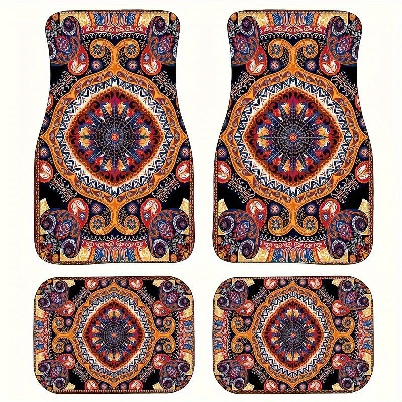 Creative Bohemian Retro Car Floor Mat Set
