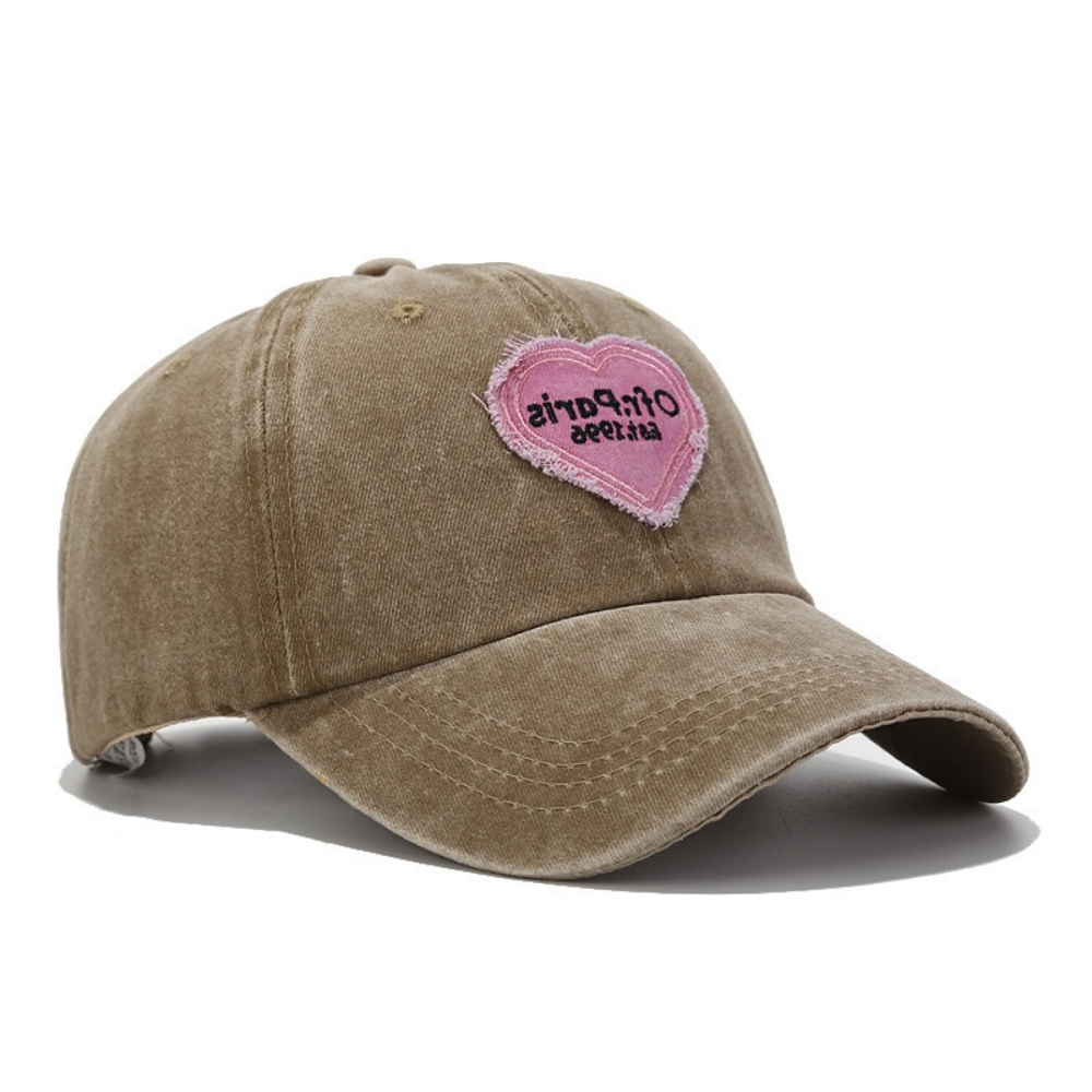 Les femmes lavées et décontractionnées Patchwork brodé Casquette de baseball pour Stree