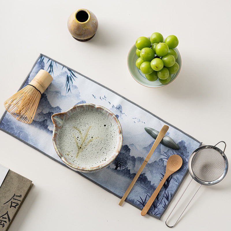Ensemble de matcha retro brossé QIHUANG