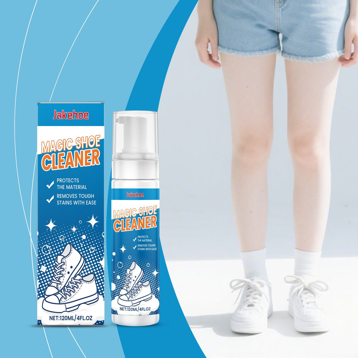 JAKEHOE Nettoyeur de chaussures en mousse