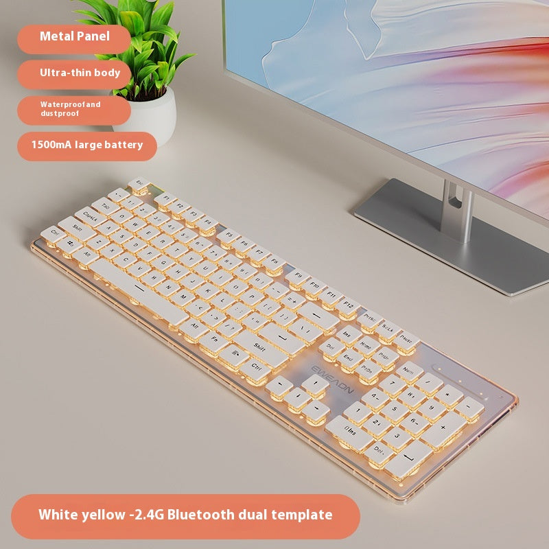 Prewalker V3 Mute filaire Mouse porte-clés costume mécanique Feeling filles Bureau Typing fils