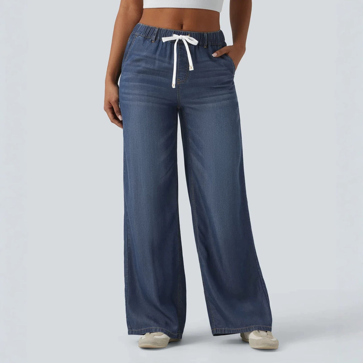Women's Wide-Leg Denim Pants