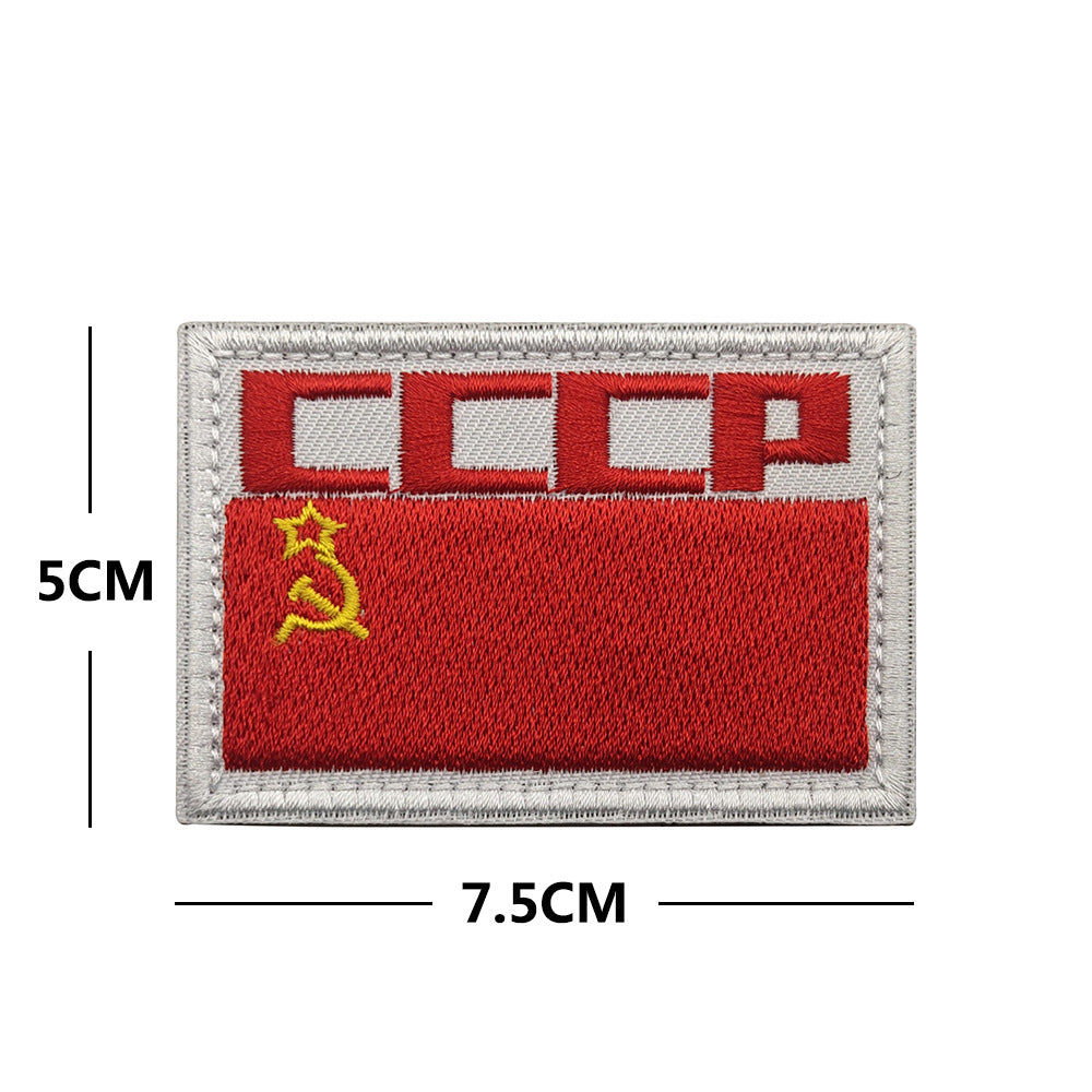 Insigne d'épaule Velcro en tissu brodé