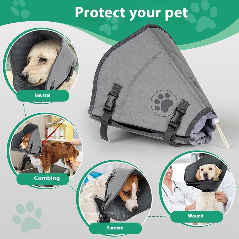 Anneau réglable du collier de stérilisation pour animaux de compagnie